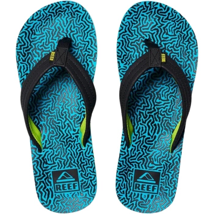 2024 Reef Nios Chancletas Ahi CJ2050 - Blue Coral